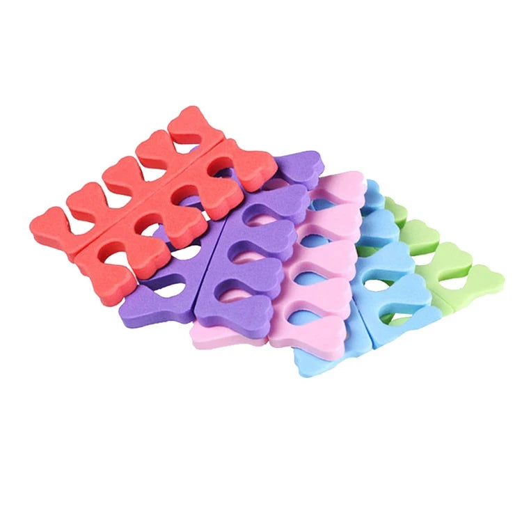 Soft EVA Toe Spacers for Salon Pedicures, Bagged, 7 Colors - image 3