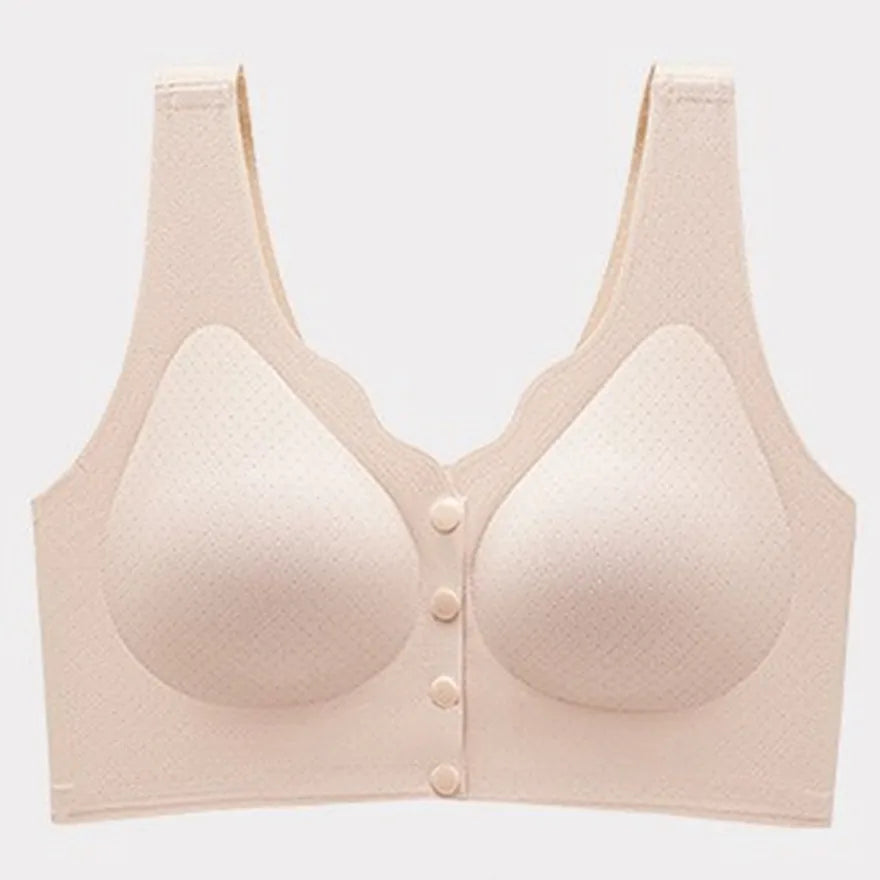 Front-Closure Vest-Style Bra, Wire-Free Nylon, Sizes L–5XL - image 7