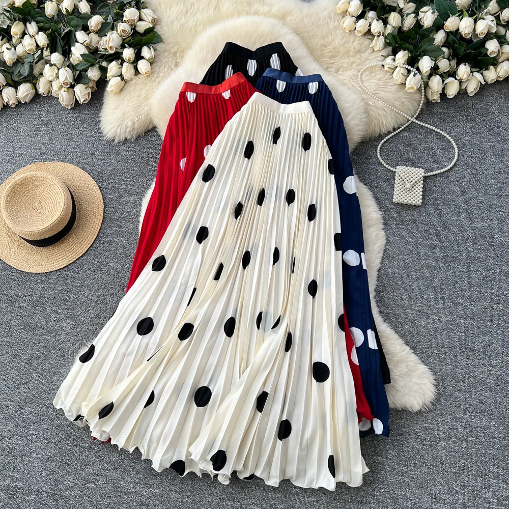 Draped Straight Skirt Women Vintage Skirts for Girls Retro Skirt Clothes Women