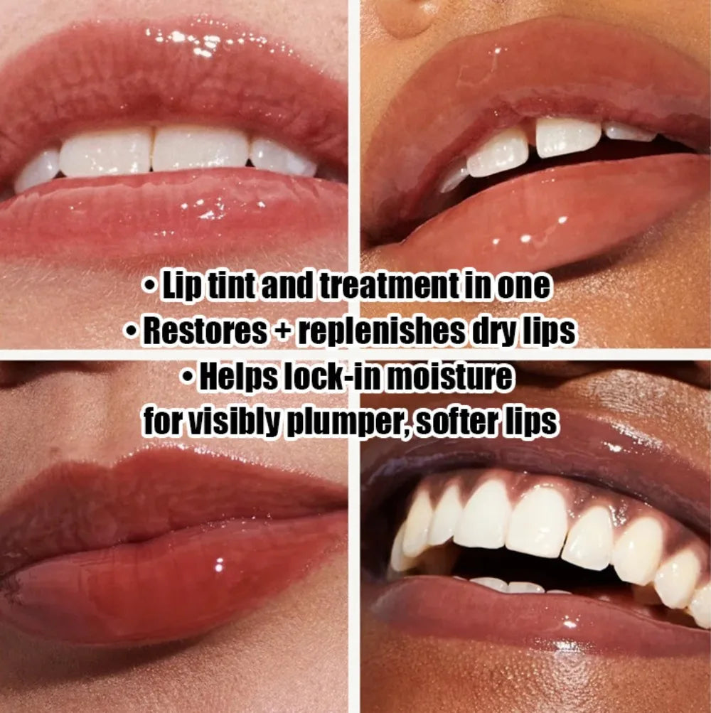 Peptide Lip Gloss with Lip Oil Shine, Long-Lasting, 8 Shades - image 3