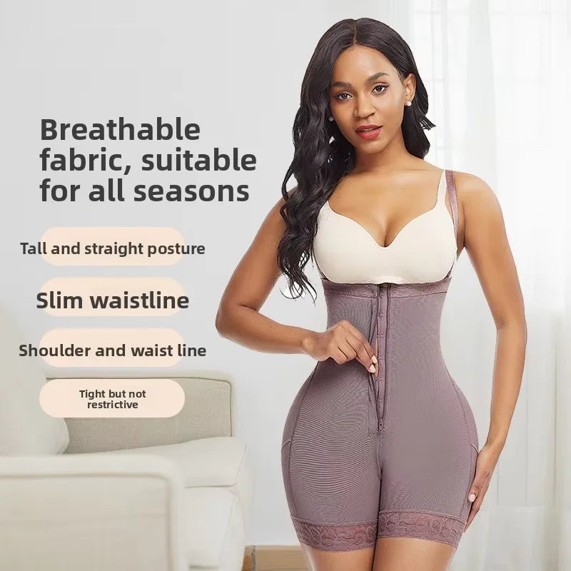 Women High Compression Full Body Shapewear, Seamless Breathable Tummy Control Butt