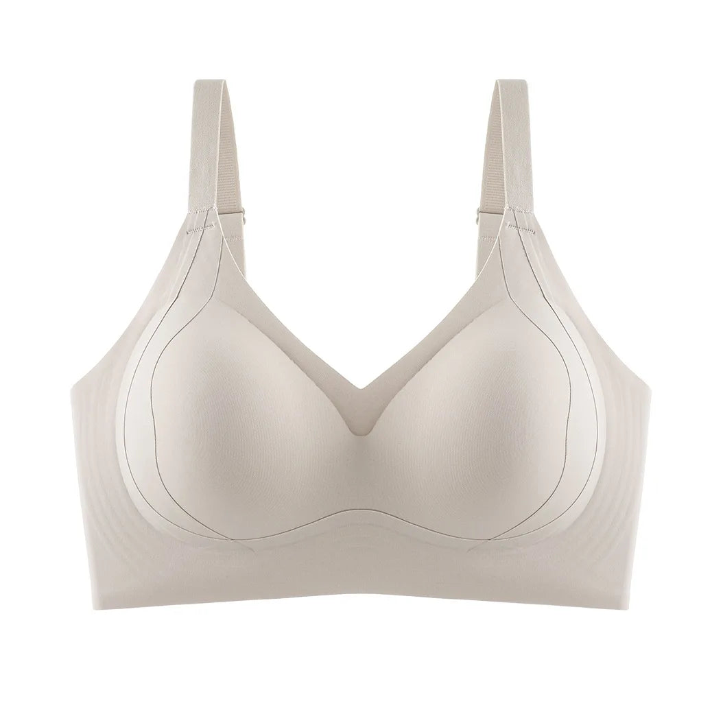 Seamless Wire-Free Jelly Bra with Halter Straps, Sizes M–XXL