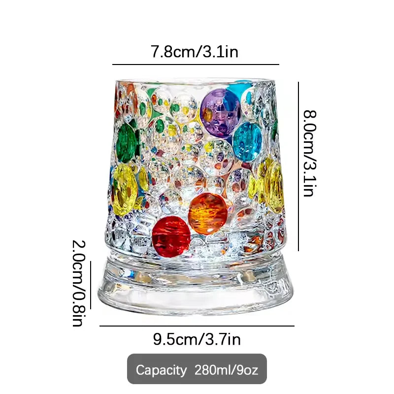 Hand-Painted Rotating Crystal Tipping Tumbler for Whiskey - image 10