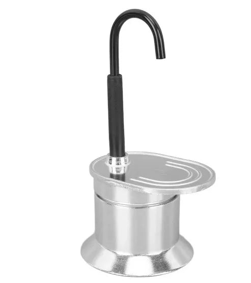 50 ml Mini Moka Pot, Single-Cup Aluminum Coffee Maker for Travel - image 6