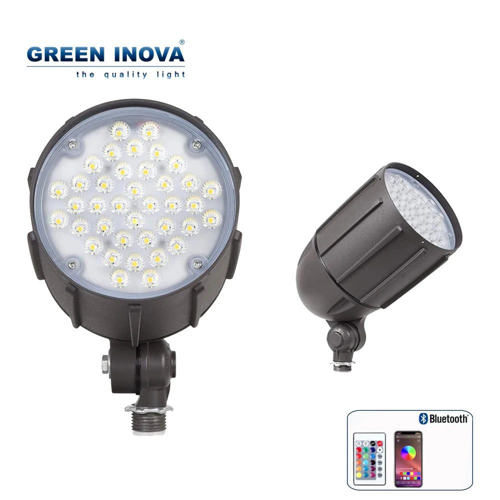 Bronze Die-Cast RGBW Landscape Flood Light, App Control, 6W to 30W - image 2
