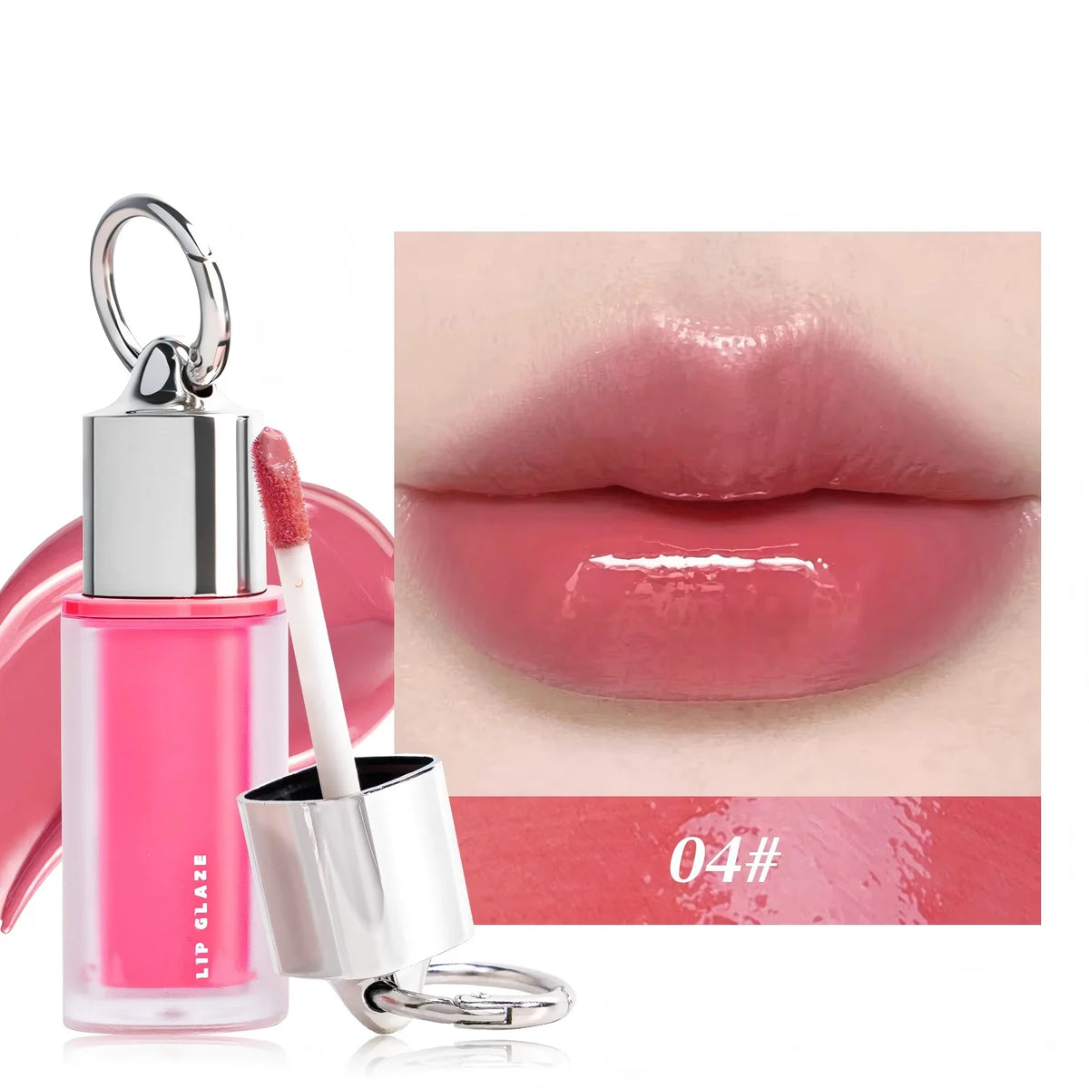 Mirror-effect Non-stick Cup Moisturizing Transfer-proof Lip Glaze Natural Color Lip Gloss