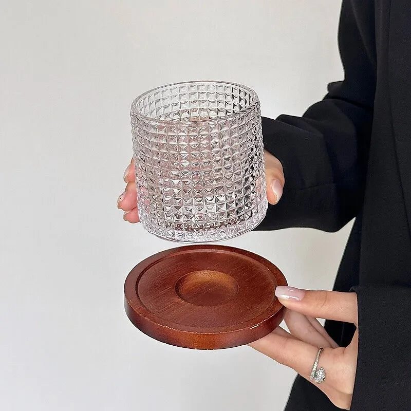 Rotating Glass Tumbler for Coffee, Whiskey or Juice, Optional Coaster - image 7