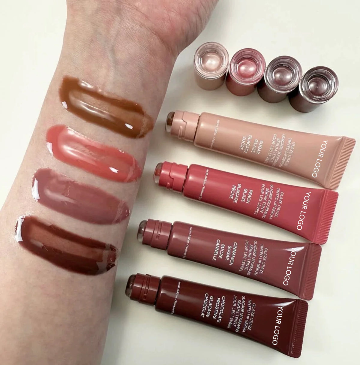 Glossy Vegan Peptide Lip Tint, High Pigment, Long-Lasting - image 2