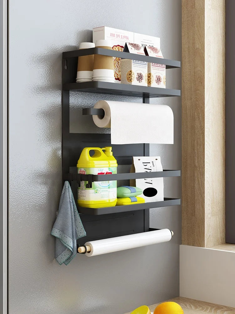 3-Tier Iron Magnetic Spice Rack for Fridge or Appliance Side - image 4