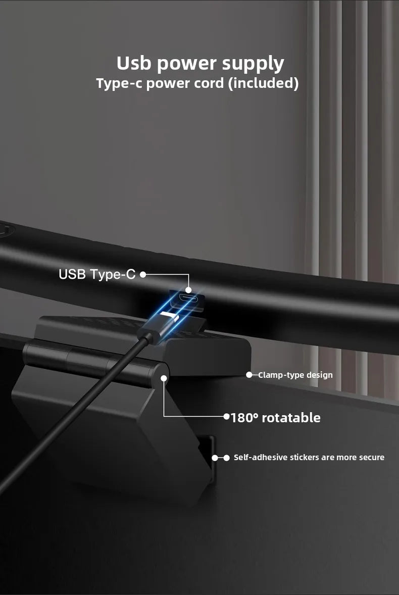5W USB Monitor Light Bar with Touch Dimming and Timer, 3 Light Colors - image 4
