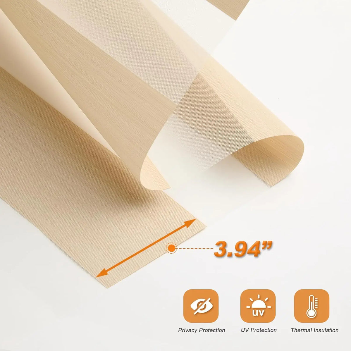 No-Drill Dual-Layer Zebra Blinds, Day/Night Light Filtering - image 6