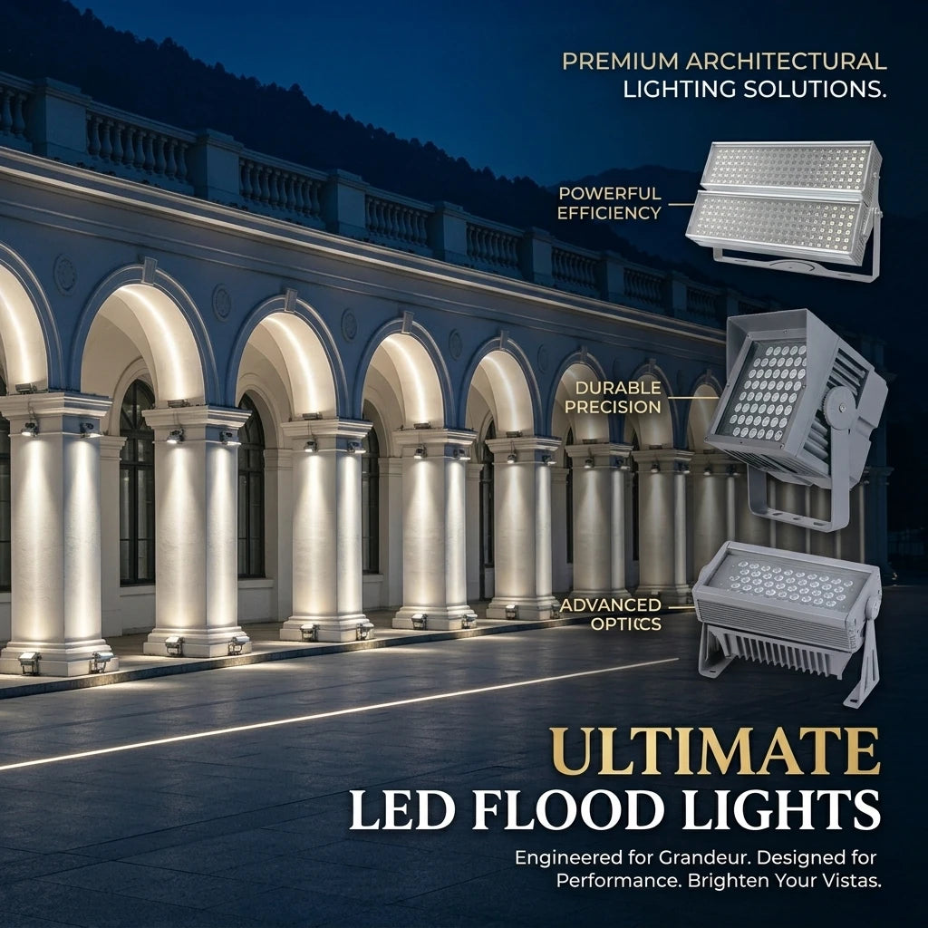 Outdoor High Power RGB/White Color-Changing IP66 Waterproof Aluminum LED Flood Light
