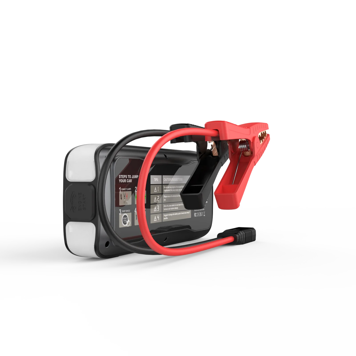 3000A Peak Car Jump Starter with 20,000mAh Power Bank and LED Light - image 2