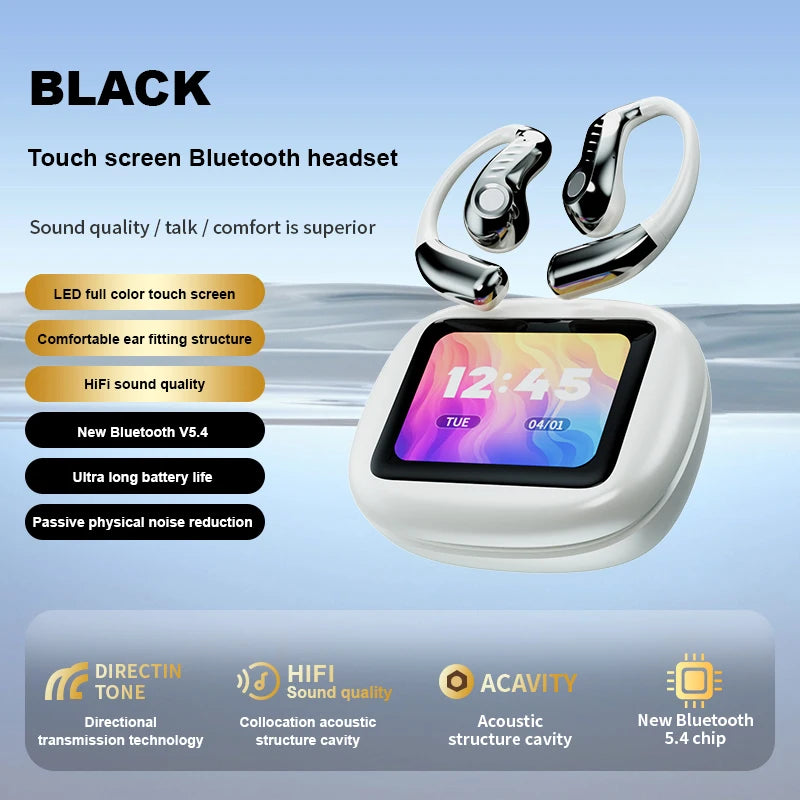 Open-Ear Gaming Earbuds with Smart Touch Screen and 600mAh Case - image 7