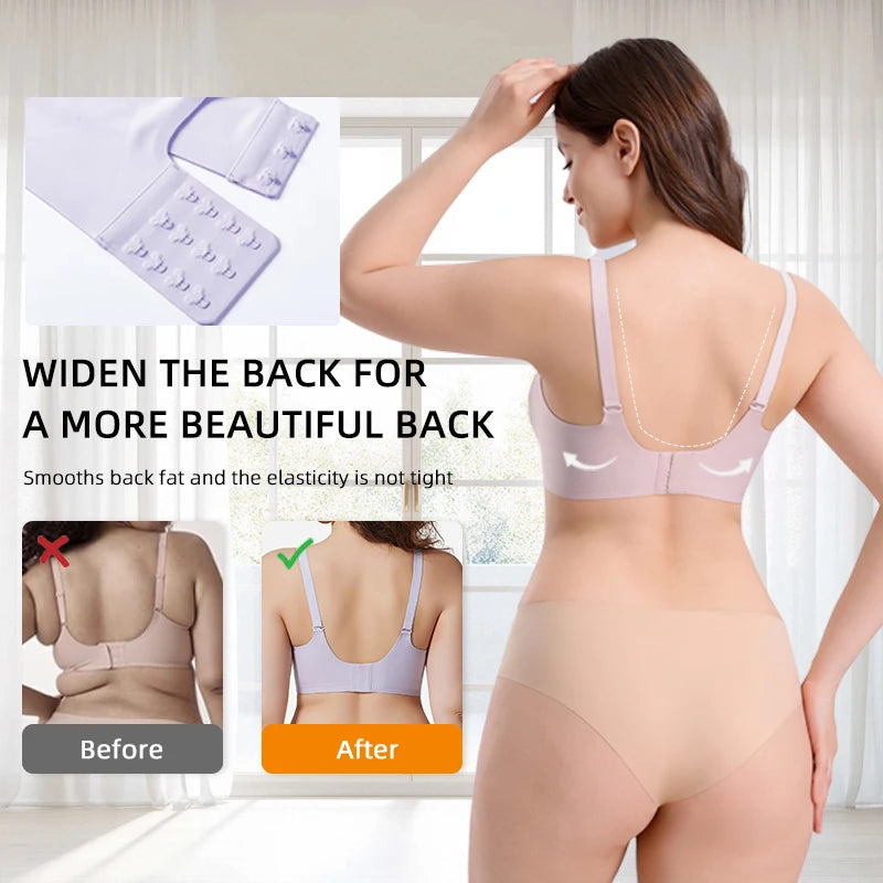 Seamless Maternity and Nursing Bra, Wire-Free V-Neck, S–3XL - image 4