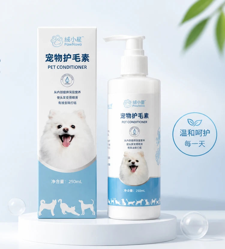 PET Conditioner for Dogs Cats Natural Formula Dog Cat Coat Care Detangler Softener Anti