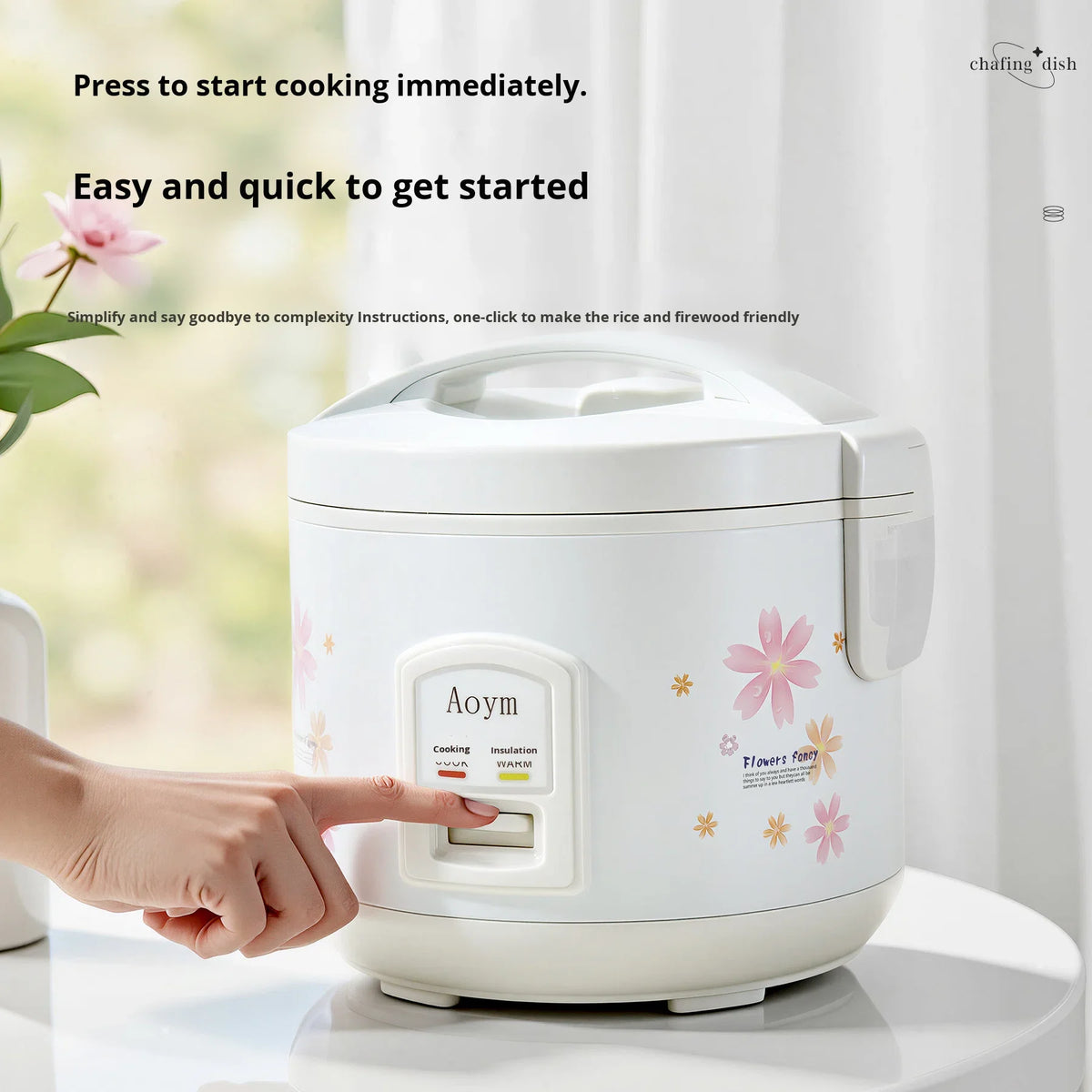 Mini Rice Cooker with Non-Stick Pot for Dorm Rooms, 1.0L to 2.2L - image 5