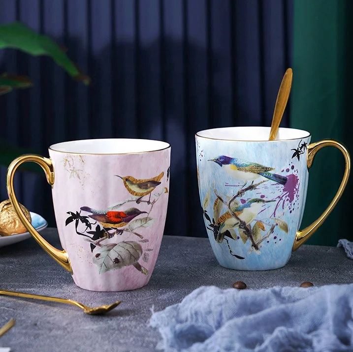 European-Style Bone China Mug for Coffee, Tea or Water, 400 ml - image 4