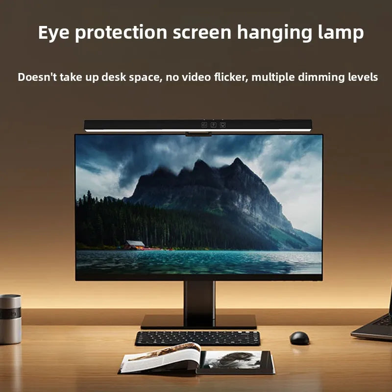 5W USB Monitor Light Bar with Touch Dimming and Timer, 3 Light Colors - image 2
