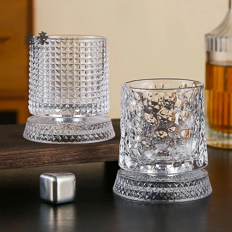 Rotatable Textured Whiskey and Wine Glass in Gift Box, 260 ml - image 6