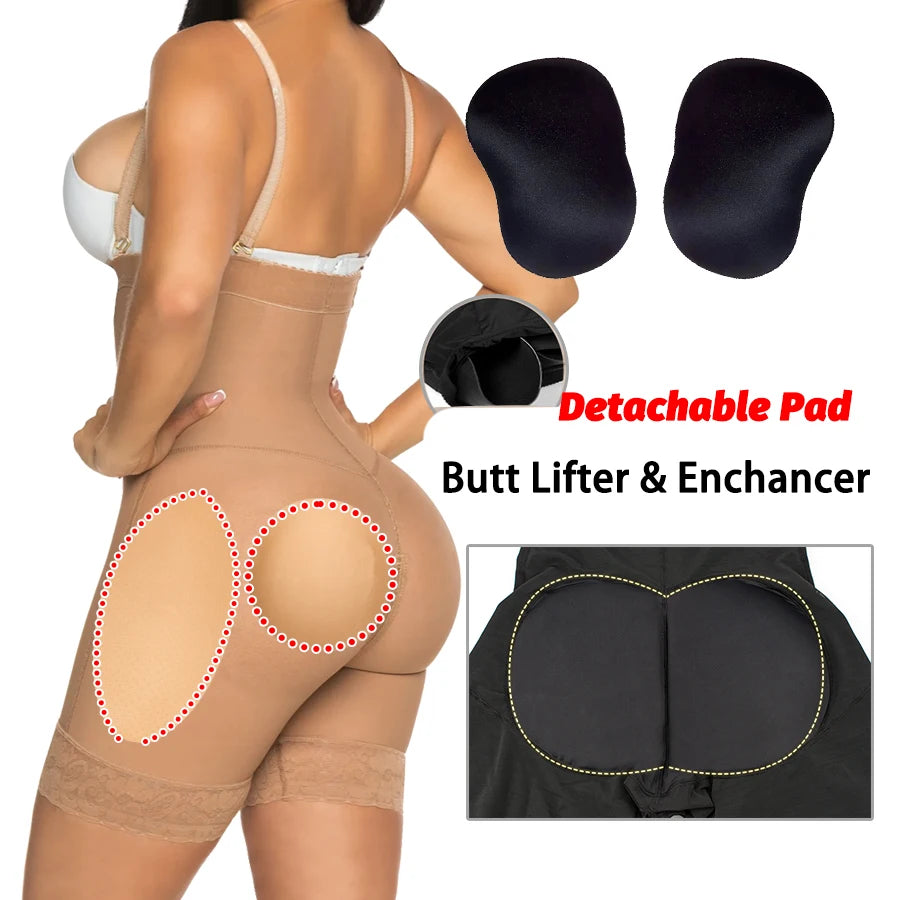 High Waist Fake Buttock Hip Enhancer Tummy Control Panties Shorts Slimming Breathable 1