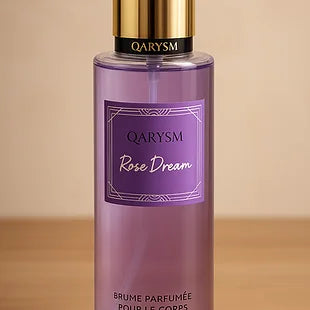Qarysm Almond Praline Sandalwood Daily Use Body Spray Long-Lasting Fresh Rose Fragrance
