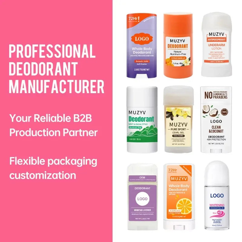 72-Hour Odor Protection Herbal Deodorant Stick for Women Long Lasting Freshness
