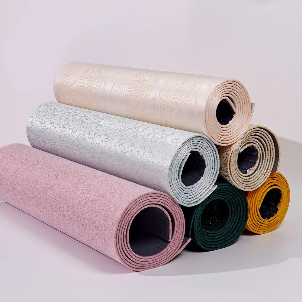 Linen Textured Peel and Stick Wallpaper with Foam Backing, Removable - image 2
