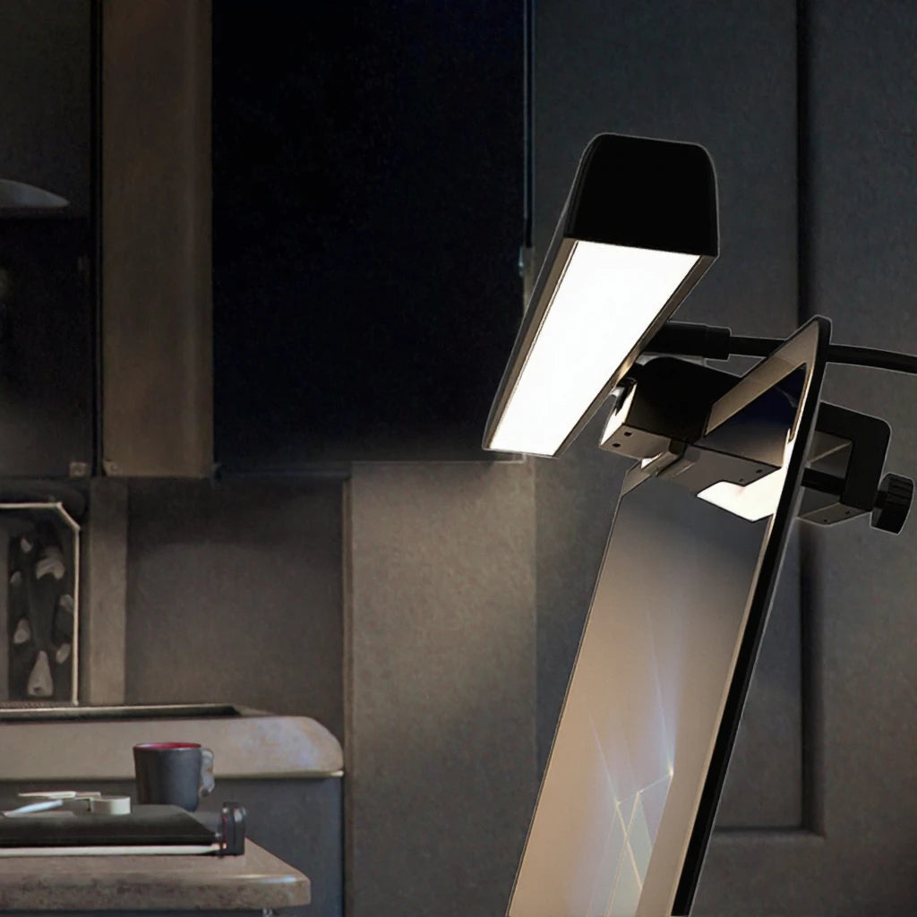 White Monitor Light Bar with Touch Control, 3 Color Temperatures - image 6