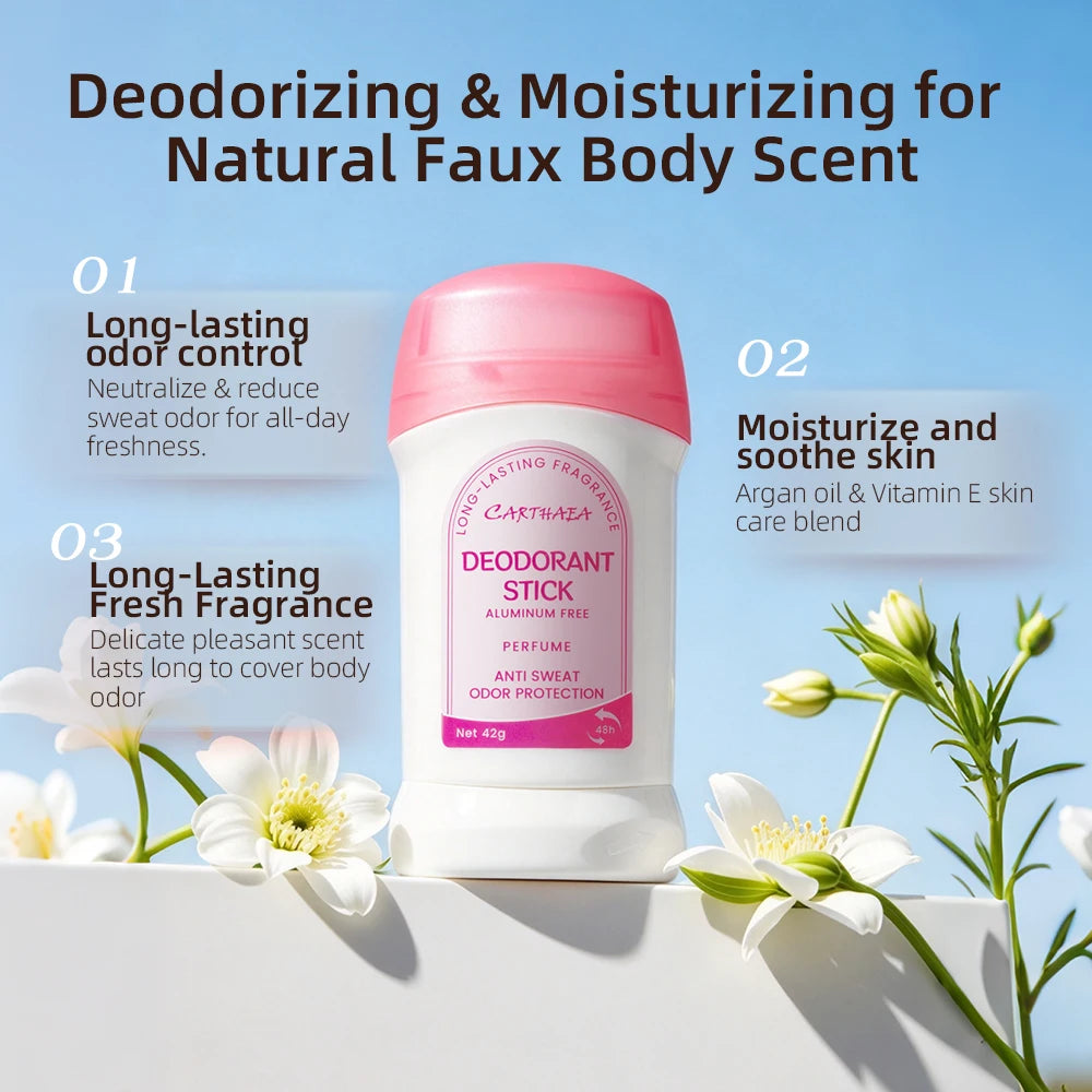 Herbal Solid Deodorant Balm Stick with Fresh Scent, Unisex, 42 g - image 5