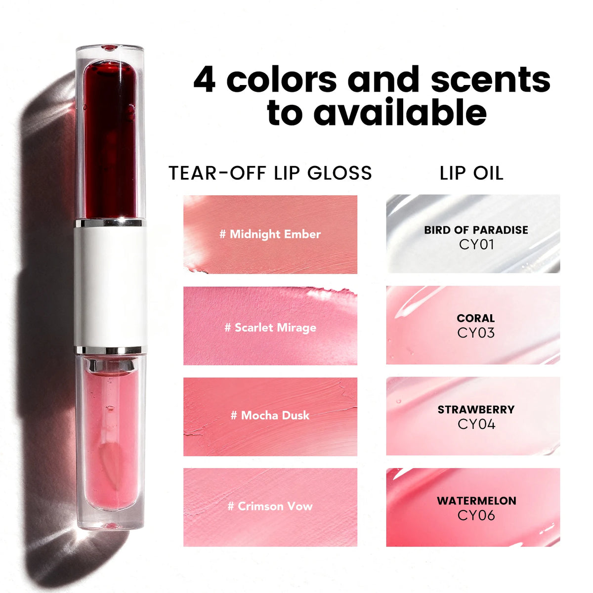 2-in-1 Lip Oil and Peel-Off Gloss Tint, Non-Sticky, 8 ml - image 4