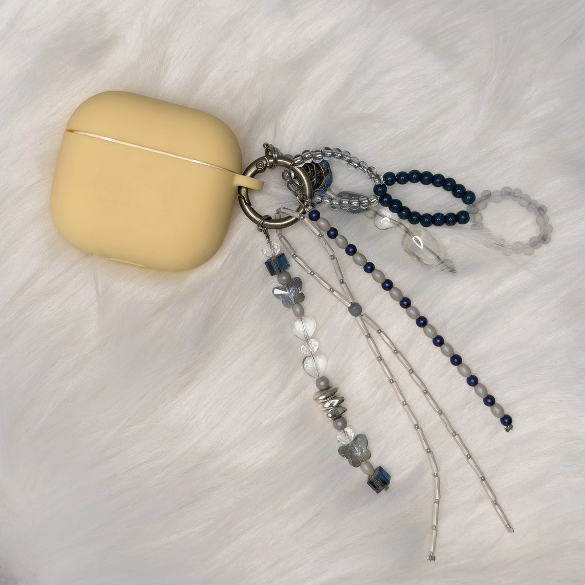 One-of-a-Kind Handmade Glass Bead Bag Charm and Key Chain - image 5