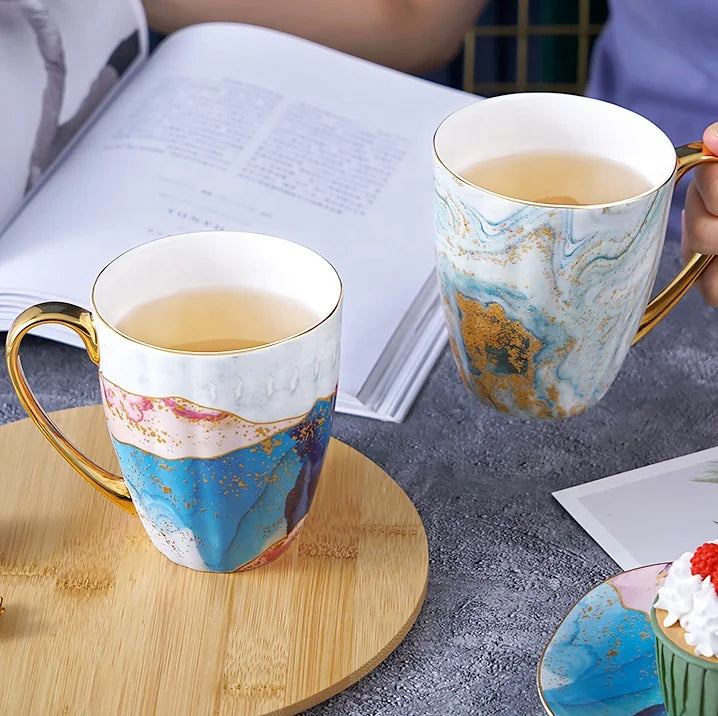 European-Style Bone China Mug for Coffee, Tea or Water, 400 ml - image 6