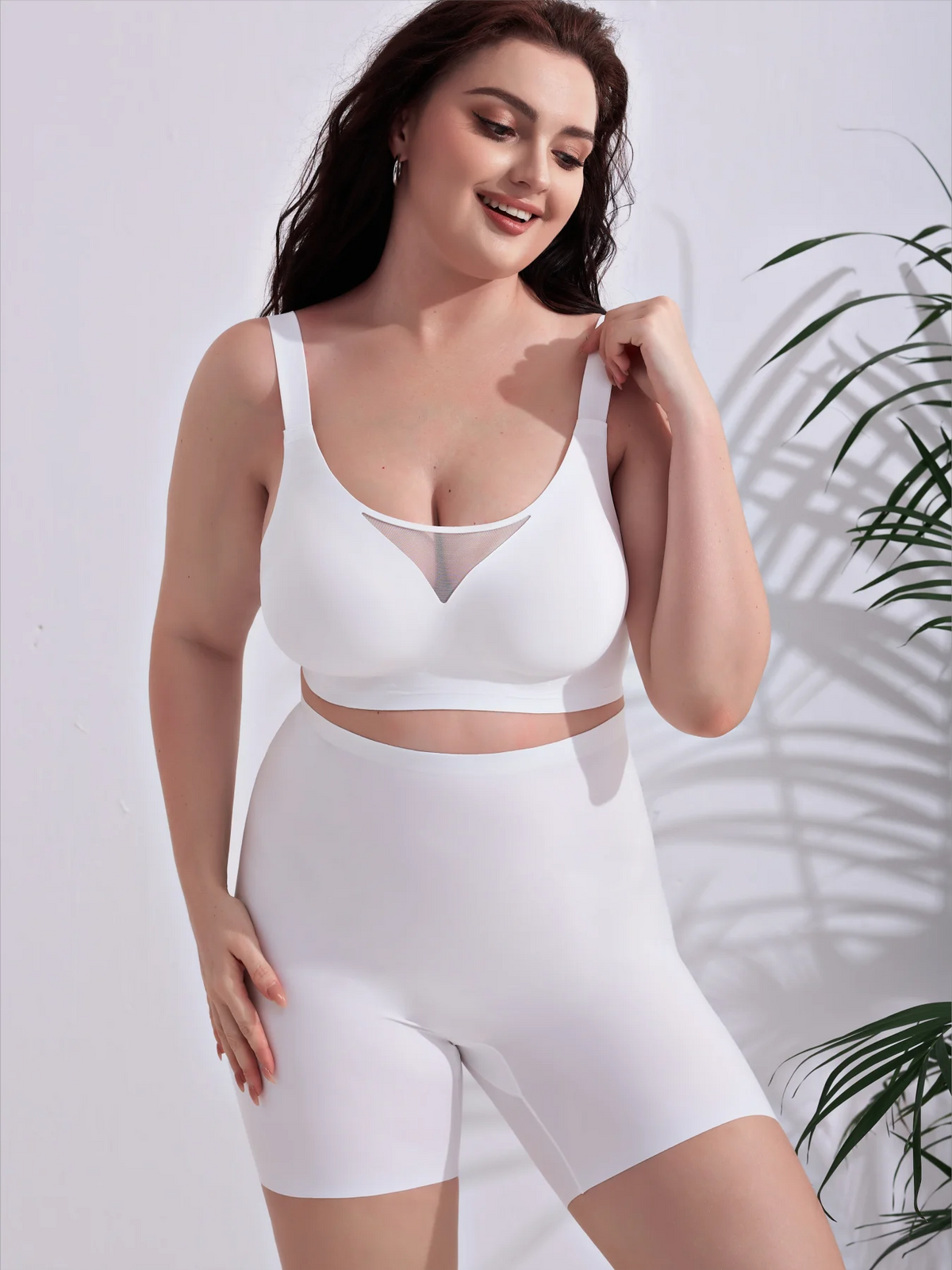 Wireless Full-Cup Jelly Bra with Lace and Side Smoothing, S–4XL - image 10