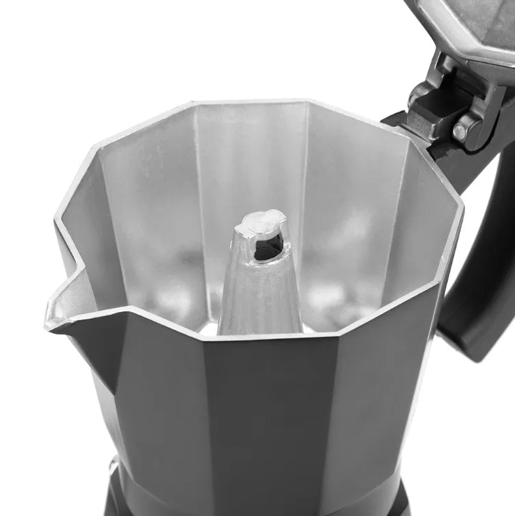 Electric Moka Coffee Pot with Stainless Steel Body, 480W, US Plug - image 3