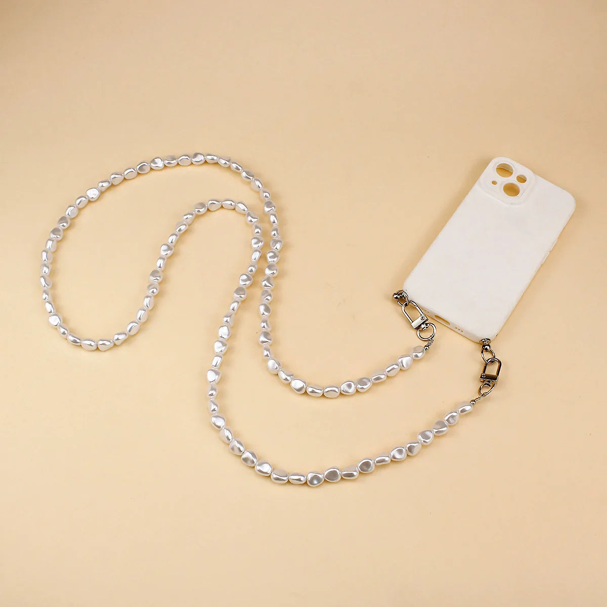 Pearl Bead Crossbody Phone Lanyard and Bag Chain, 120 cm - image 4