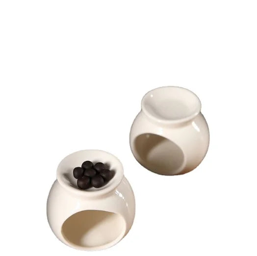 Handmade Round Ceramic Oil Burner and Tealight Holder for Wax Melts - image 5