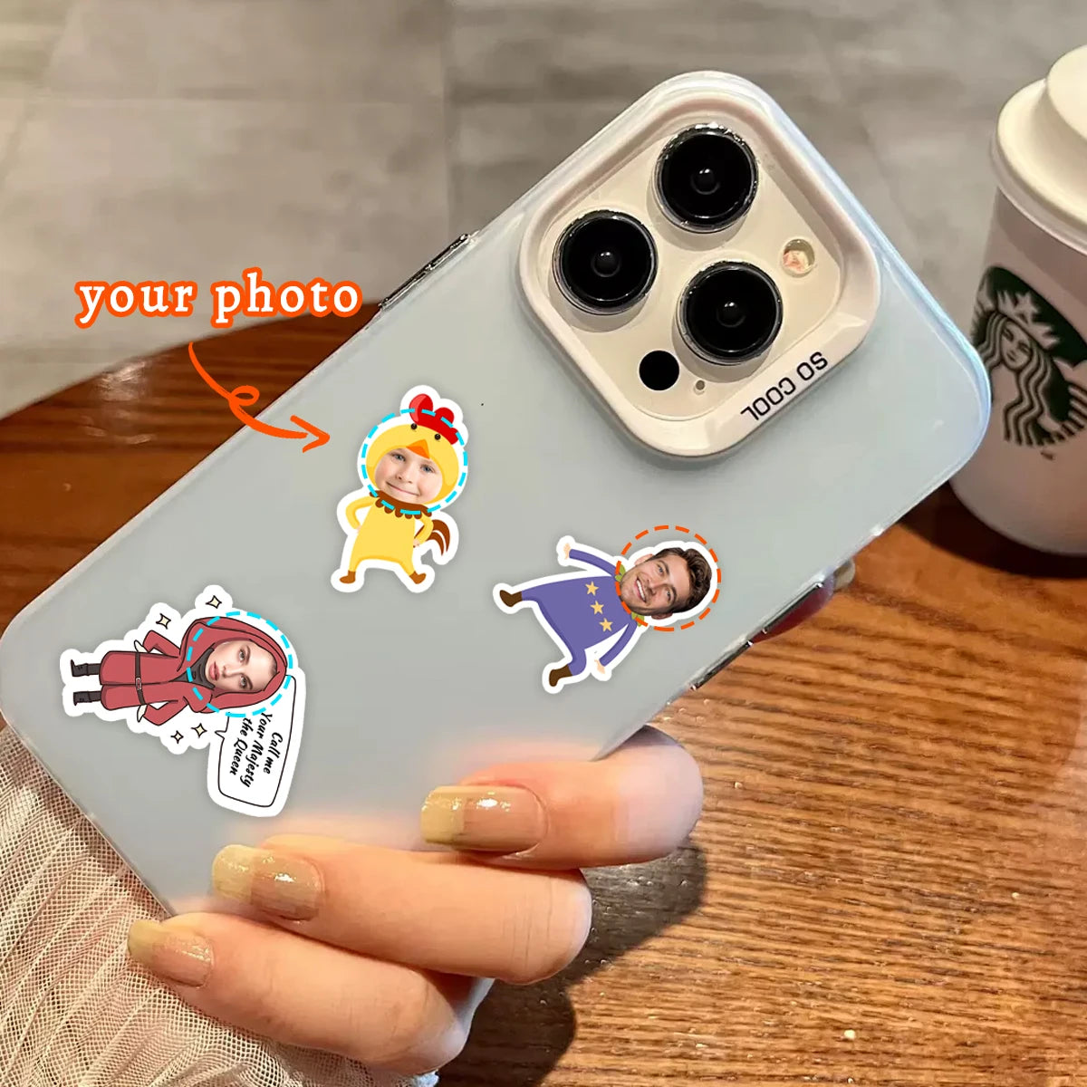 Funny Cartoon Face Stickers for Parties and Gift Wrap, Writeable - image 6
