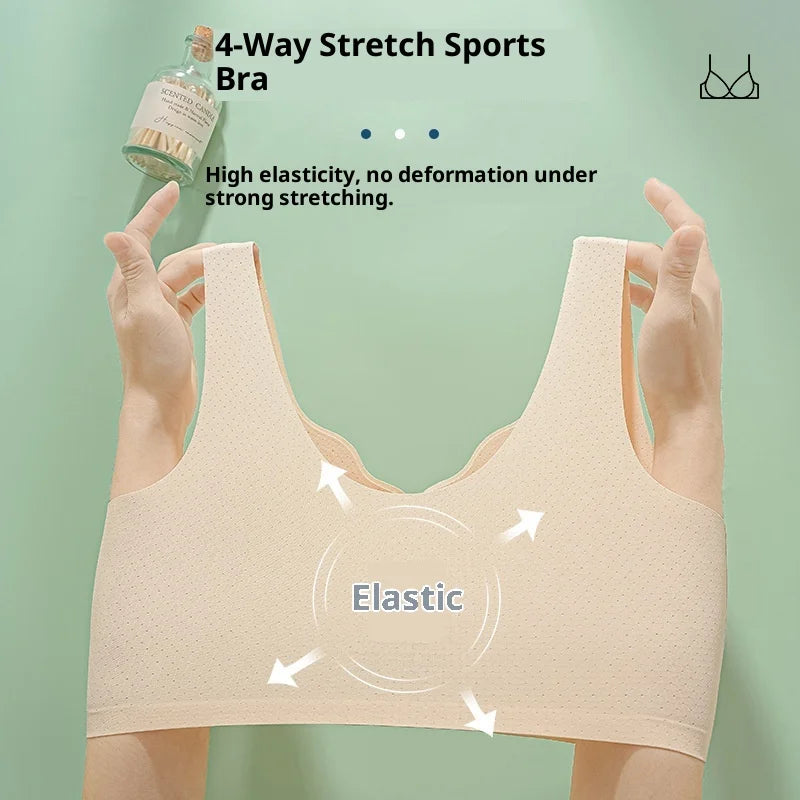 Front-Closure Vest-Style Bra, Wire-Free Nylon, Sizes L–5XL - image 4