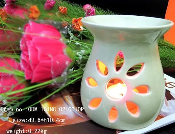 Cordless White Cement Fragrance Oil Burner, Small or Medium - image 3