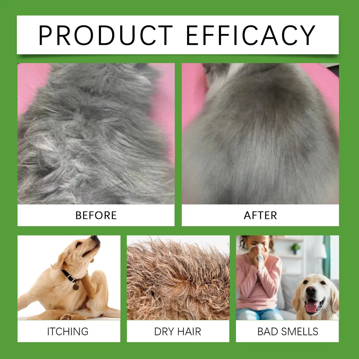 No-Rinse Pet Shampoo and Conditioner for Dogs and Cats, 500 ml - image 2