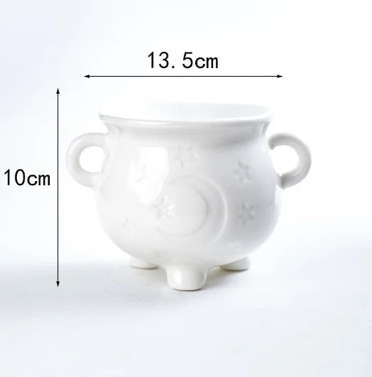 Ceramic Aromatherapy Burner with Wax Melter Top for Essential Oils