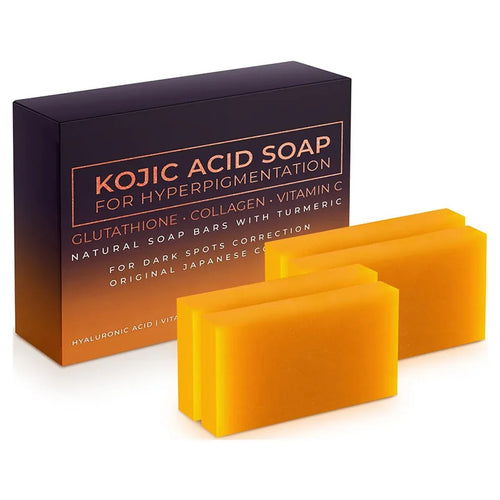 Kojic Acid Soap with African Sponge Net Whitening Original Turmeric & Kojic Acid Dark
