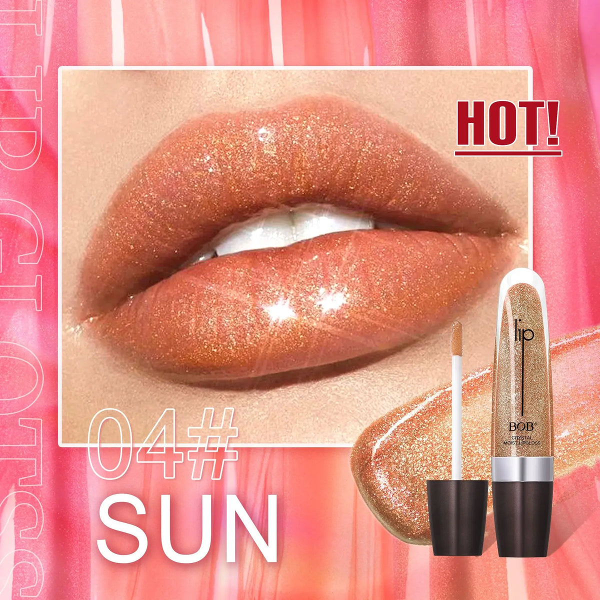 High-Pigment Vegan Peptide Lip Gloss, Travel Size, 12 Shades - image 10