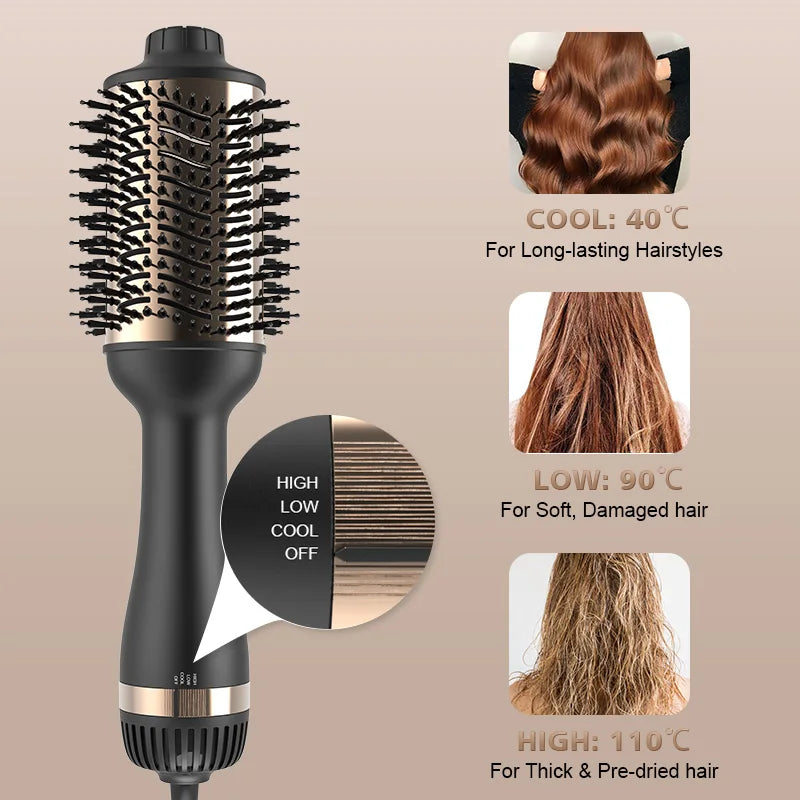 5-in-1 Ionic Travel Hair Dryer and Styler with Diffuser, 800W - image 4
