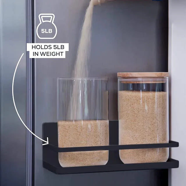 Removable Magnetic Spice Rack Fridge, Strong No Punching Multifunctional Spice Rack