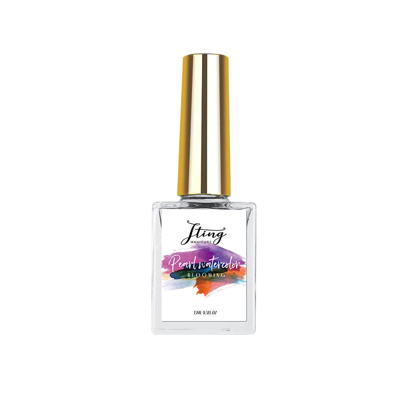 12 Rich Colors Pearlescent Marble Ink Gel Polish Creative Painting Water Blooming Gel