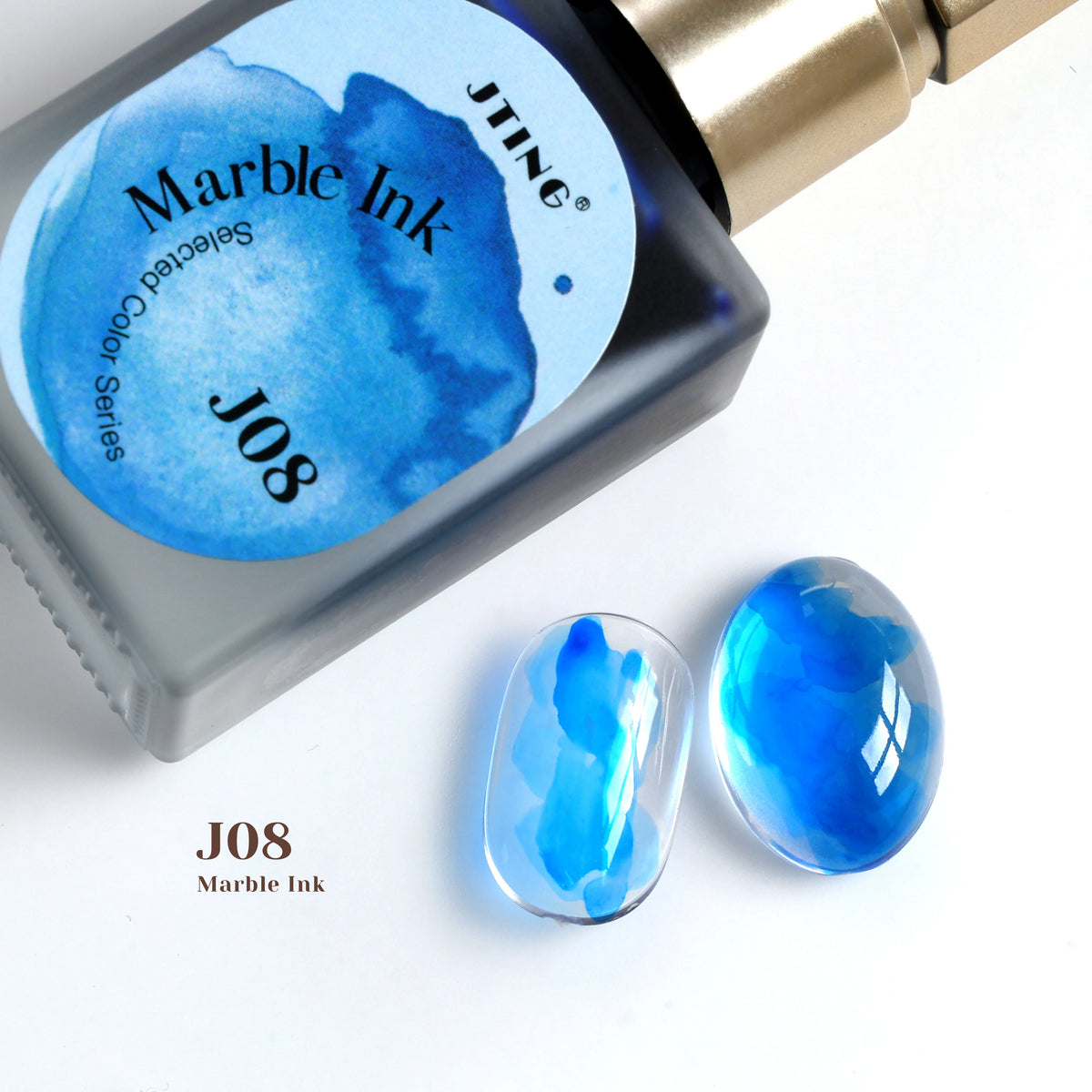 Alcohol-Ink Style Marble Blooming UV Gel, 15 ml, 12 Colors