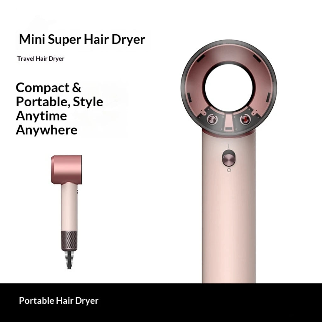 1400W Mini Foldable Travel Hair Dryer, High-Speed DC Motor, US Plug - image 2