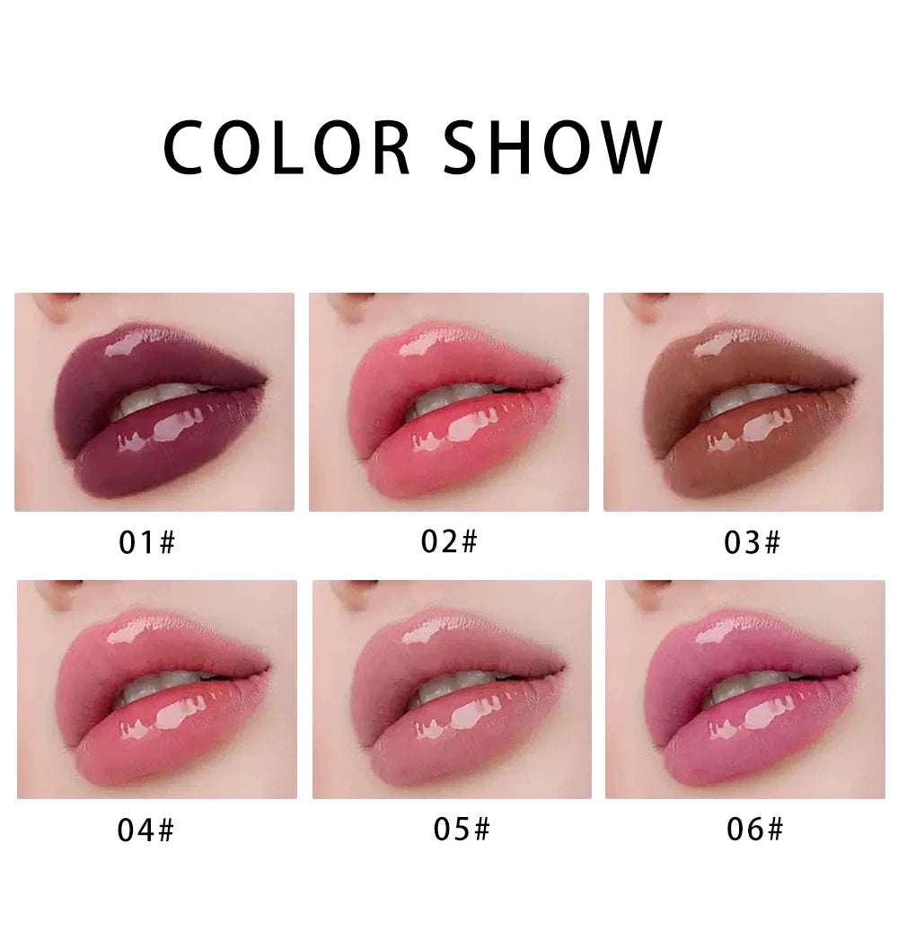 Clear Peptide Lip Glaze with Ginger Oil, Hydrating Lip Butter Balm - image 4